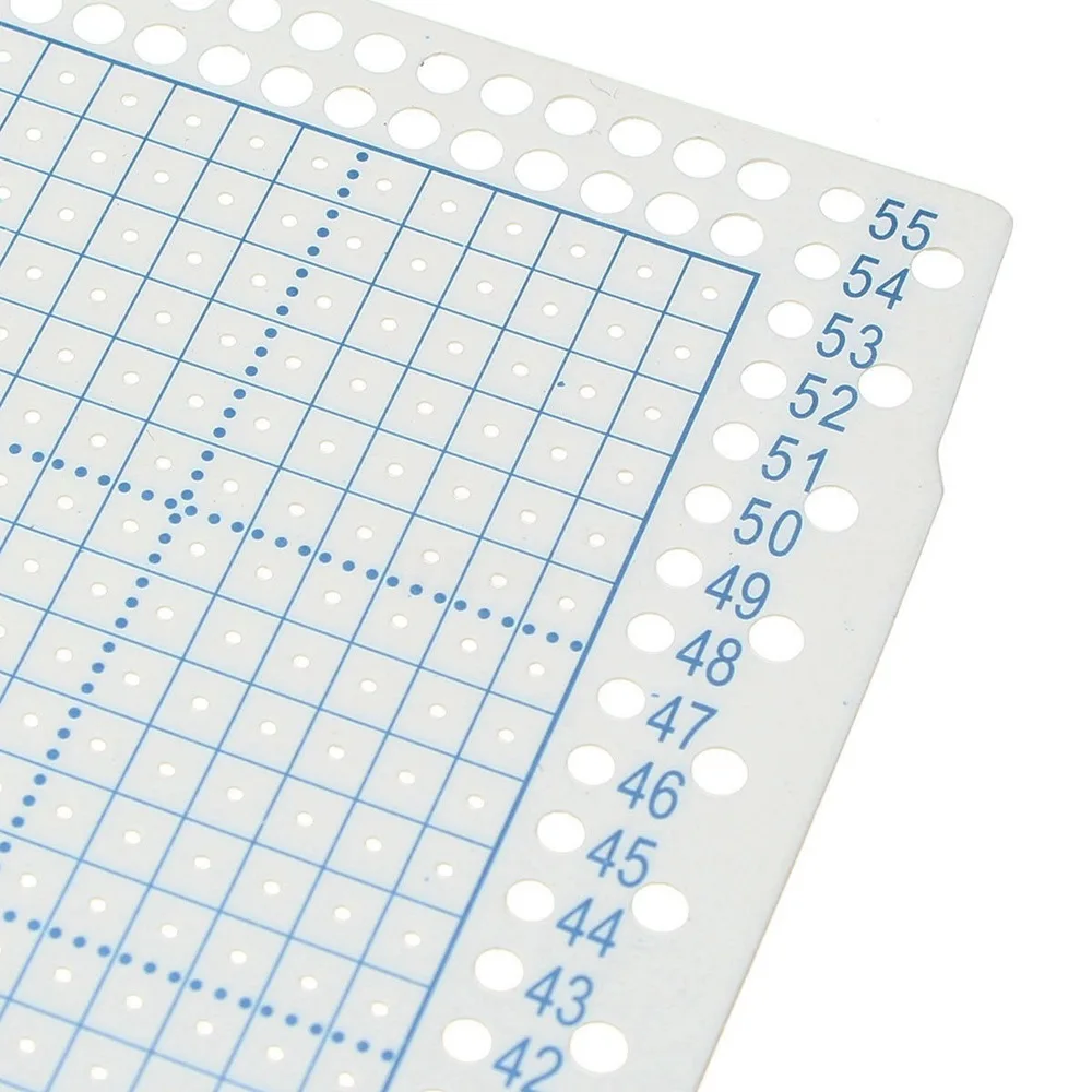 En blanco de tarjetas perforadas de papel para el hermano Empisal tejer máquinas hole punch