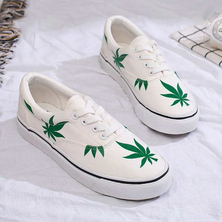 Hemp Leaf Women Canvas Shoes White Black Mixed Colors Ladies Spring Casual Shoes Lace Up Wild Breathable Platform Sneakers Women
Hemp Leaf Women Canvas Shoes White Black Mixed Colors Ladies Spring Casual Shoes Lace Up Wild Breathable Platform Sneakers Women