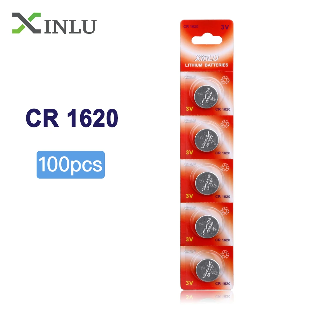 Wholesale 1lot/100pcs CR1620 ECR1620 1620 Button cell 3V Lithium coin Battery for Watch Electronic Remote CR1620 Cell Battery
Wholesale 1lot/100pcs CR1620 ECR1620 1620 Button cell 3V Lithium coin Battery for Watch Electronic Remote CR1620 Cell Battery
