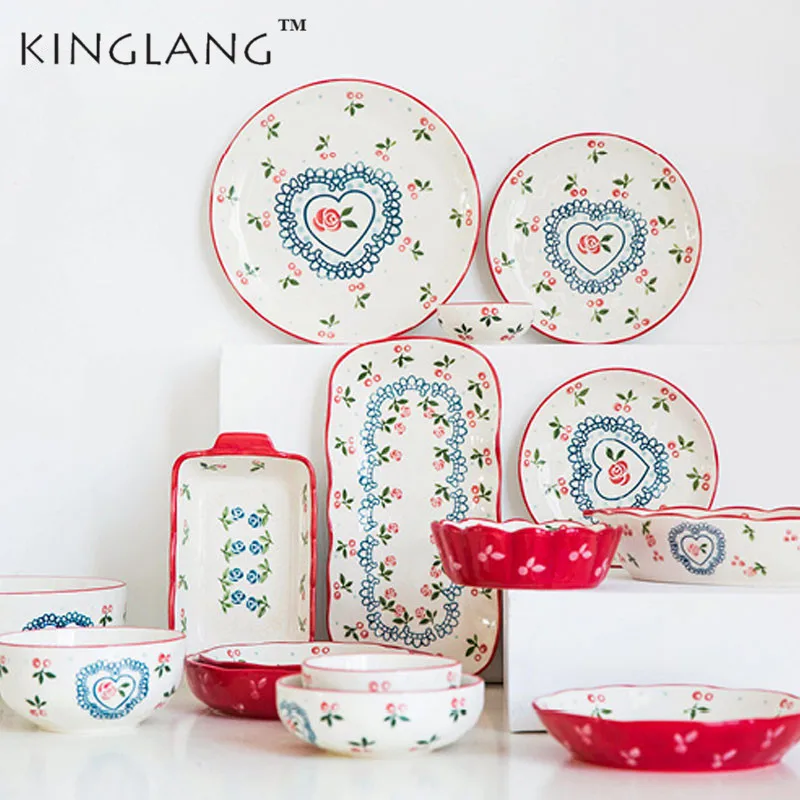 KINGLANG Ceramic Porcelain Cherry Pattern Design Soup Dish Noodle Salad Bowl Dinnerware
KINGLANG Ceramic Porcelain Cherry Pattern Design Soup Dish Noodle Salad Bowl Dinnerware