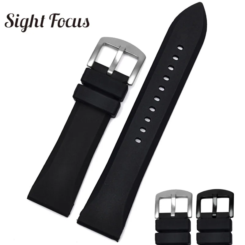 23mm Soft Silicone Sports Watchbands for Mido Blancpain Armani Citizen Black Rubber Strap Wristband Watch Belt Bracelet for Man
23mm Soft Silicone Sports Watchbands for Mido Blancpain Armani Citizen Black Rubber Strap Wristband Watch Belt Bracelet for Man
