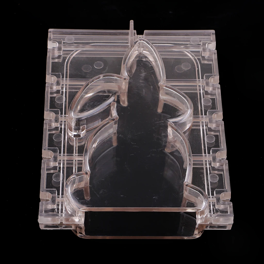 Rabbit Shaped Plastic Candle Making Moulds DIY Soap Mold Handmade Aromatherapy Candle Scented Candle Dried Flower Mold Tools
