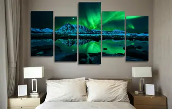 5 panel large HD printed oil painting poster urora borealis canvas print art Picture home decor wall art picture for living room
5 panel large HD printed oil painting poster urora borealis canvas print art Picture home decor wall art picture for living room