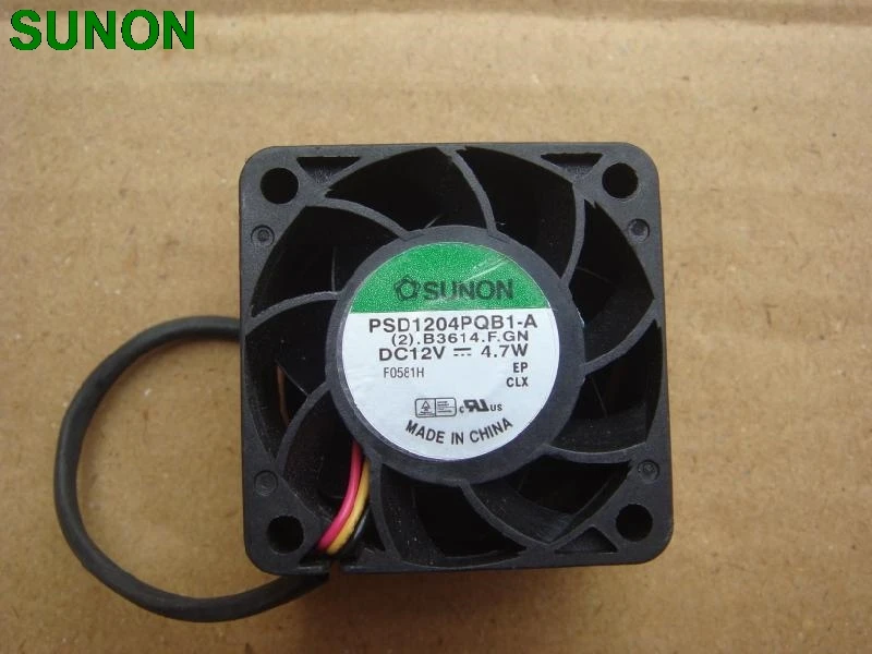 Taiwan For Sunon PSD1204PQB1-A 4CM 40MM 40*40*28MM 4*4*2.8CM 4028 12V 4.7W 3 lines server inverter cooling fan
Taiwan For Sunon PSD1204PQB1-A 4CM 40MM 40*40*28MM 4*4*2.8CM 4028 12V 4.7W 3 lines server inverter cooling fan