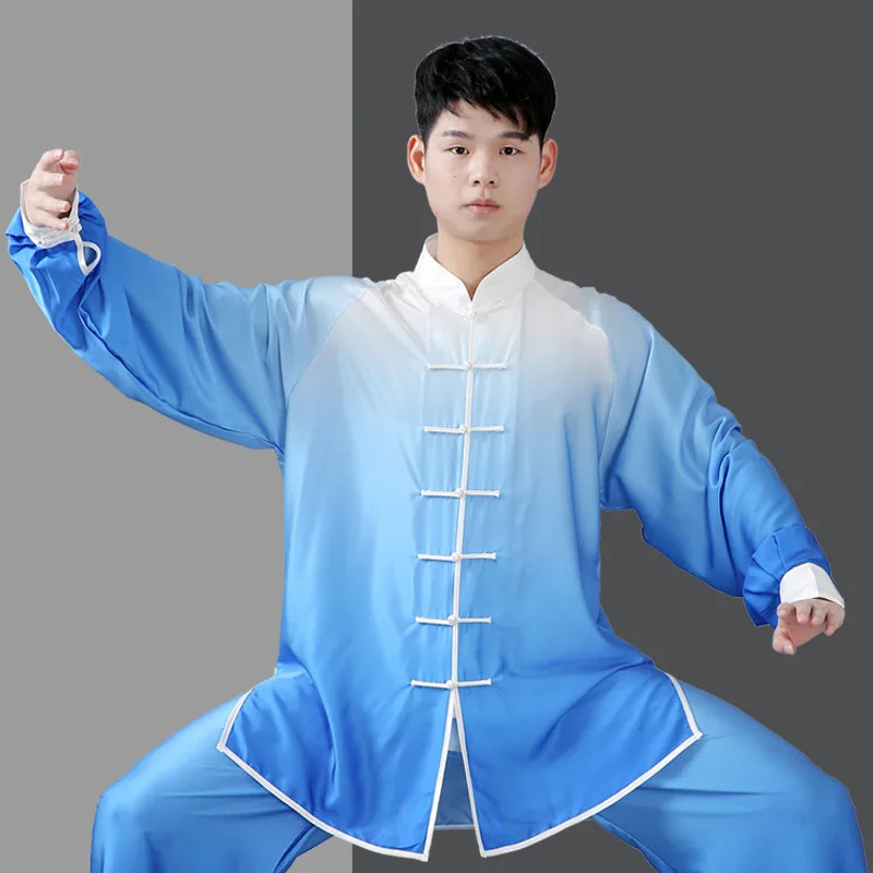gradient costumes Natural cotton and linen tai chi suit Long sleeve fall close skin soft uniforms tai chi clothing
gradient costumes Natural cotton and linen tai chi suit Long sleeve fall close skin soft uniforms tai chi clothing
