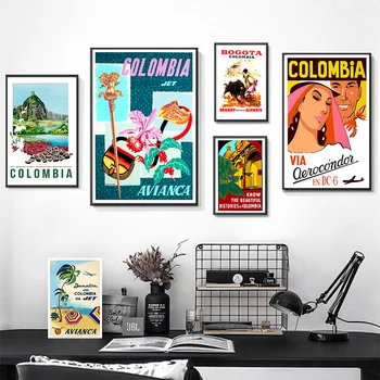 Retro Travel to Colombia Tropical Beach Canvas Paintings Vintage Wall Kraft Posters Coated Wall Stickers Home Decorative Gift
Retro Travel to Colombia Tropical Beach Canvas Paintings Vintage Wall Kraft Posters Coated Wall Stickers Home Decorative Gift