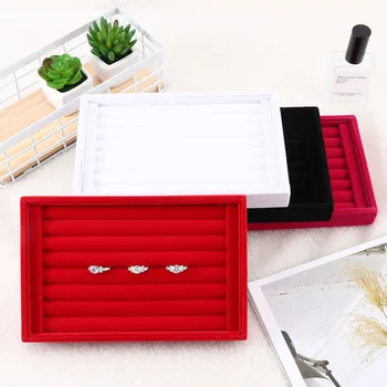 New Design Earrings Ring Jewelry Box Velvet Pendant Displays Tray Box Ring Case for Women Ladies Jewelry Packaging Storage
New Design Earrings Ring Jewelry Box Velvet Pendant Displays Tray Box Ring Case for Women Ladies Jewelry Packaging Storage