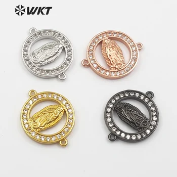 WT-MC262 WKT Classic round part cutout portrait cubic zirconia micro-set crystal embellished double hook connector pendant
WT-MC262 WKT Classic round part cutout portrait cubic zirconia micro-set crystal embellished double hook connector pendant