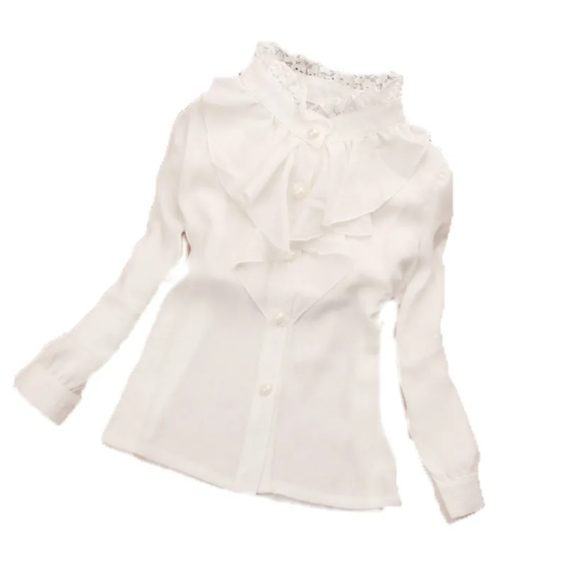 2018 new spring autumn children's clothing brand cotton Turtleneck long-sleeve shirt white lace decoration girls blouses AA1589
2018 new spring autumn children's clothing brand cotton Turtleneck long-sleeve shirt white lace decoration girls blouses AA1589