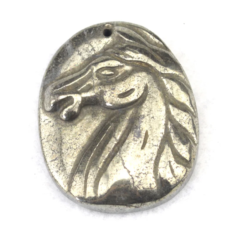 34x43mm Natural Pyrite Stone Pendant Natural Pyrite Stone Beads Natural Stone Jewelry For Man Horse Head Carved
34x43mm Natural Pyrite Stone Pendant Natural Pyrite Stone Beads Natural Stone Jewelry For Man Horse Head Carved