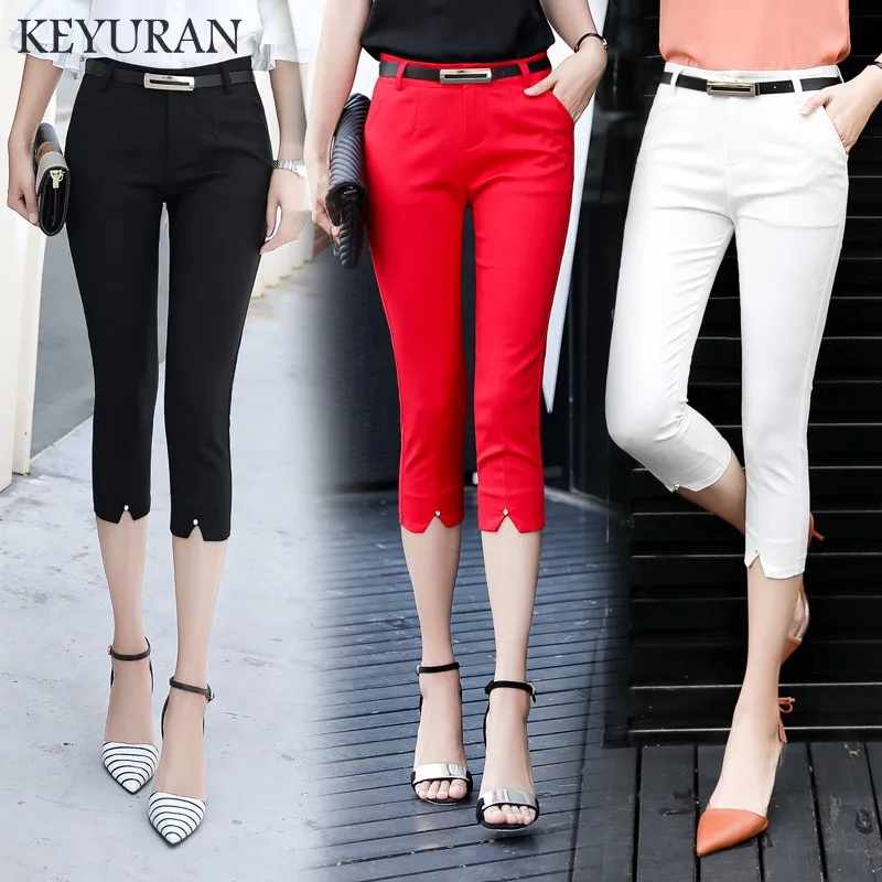 2019 OL Summer Fashion Beading Women Cotton Casual formal pants Female Skinny Slim Pencil Pants Elastic Capris Plus Size S-XXL
2019 OL Summer Fashion Beading Women Cotton Casual formal pants Female Skinny Slim Pencil Pants Elastic Capris Plus Size S-XXL