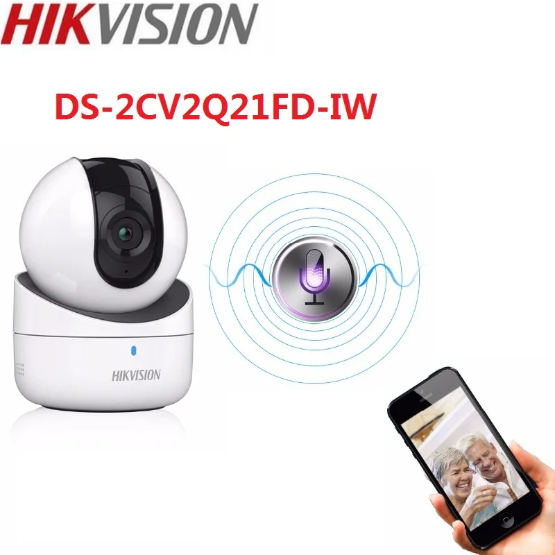 Hikvision Mini WiFi 2MP Network PT Camera DS-2CV2Q21FD-IW Build-in microphone and speaker support two-way audio
Hikvision Mini WiFi 2MP Network PT Camera DS-2CV2Q21FD-IW Build-in microphone and speaker support two-way audio