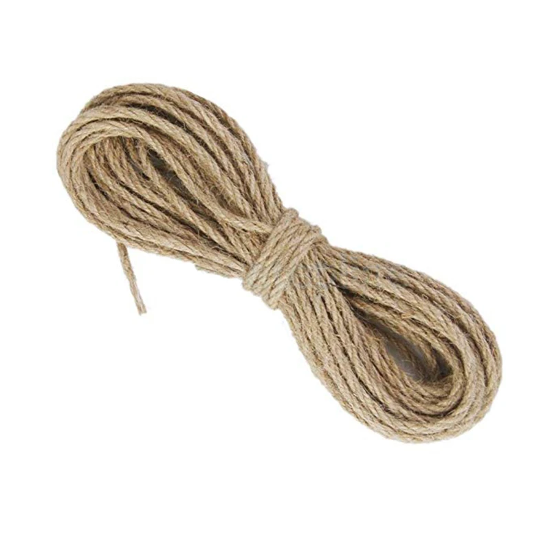 49.2feet Rustic Natural Jute Hessian Burlap Rope 3mm Hemp Twist Rope Tag String Ribbon Cords for Arts and Crafts Gift Packing
49.2feet Rustic Natural Jute Hessian Burlap Rope 3mm Hemp Twist Rope Tag String Ribbon Cords for Arts and Crafts Gift Packing