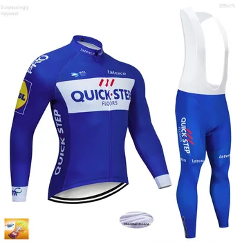 2019 Winter Cycling Team QUICK STEP Jersey Bike Pants Set Mens 16D Gel Pads Ropa Ciclismo Pro Thermal Fleece Maillot Culotte
2019 Winter Cycling Team QUICK STEP Jersey Bike Pants Set Mens 16D Gel Pads Ropa Ciclismo Pro Thermal Fleece Maillot Culotte