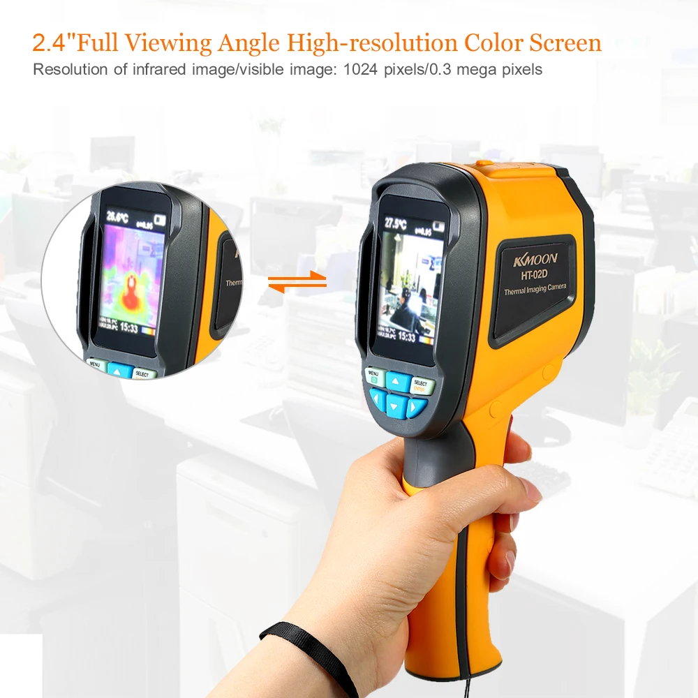 KKmoon Handheld IR Thermal Imaging Camera Digital Display high Infrared Image Resolution Thermal Imager
KKmoon Handheld IR Thermal Imaging Camera Digital Display high Infrared Image Resolution Thermal Imager