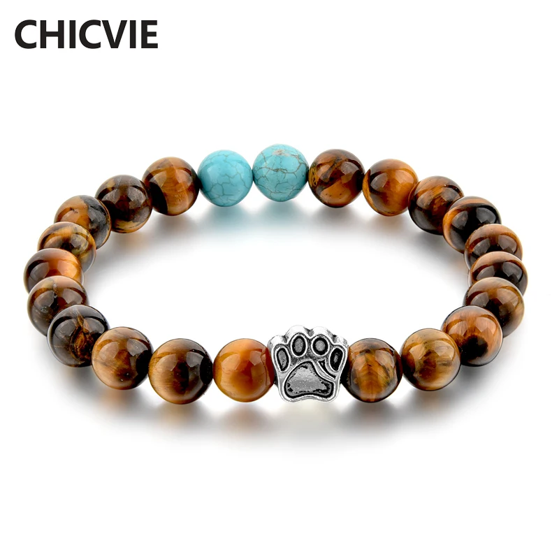 2018 Tiger Eye Natural Stone Mala Bead Yoga Bracelet Dog Hand Paw Elastic Rope Bead Bracelet Fashion Men Women Jewelry SBR170111
2018 Tiger Eye Natural Stone Mala Bead Yoga Bracelet Dog Hand Paw Elastic Rope Bead Bracelet Fashion Men Women Jewelry SBR170111