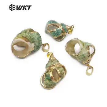 WT-JP137 WKT Trumpet Shell Pendant Gold Tirm Hollow Shell Pendant In Random Size Natural Sea Shell Pendant Jewelry
WT-JP137 WKT Trumpet Shell Pendant Gold Tirm Hollow Shell Pendant In Random Size Natural Sea Shell Pendant Jewelry