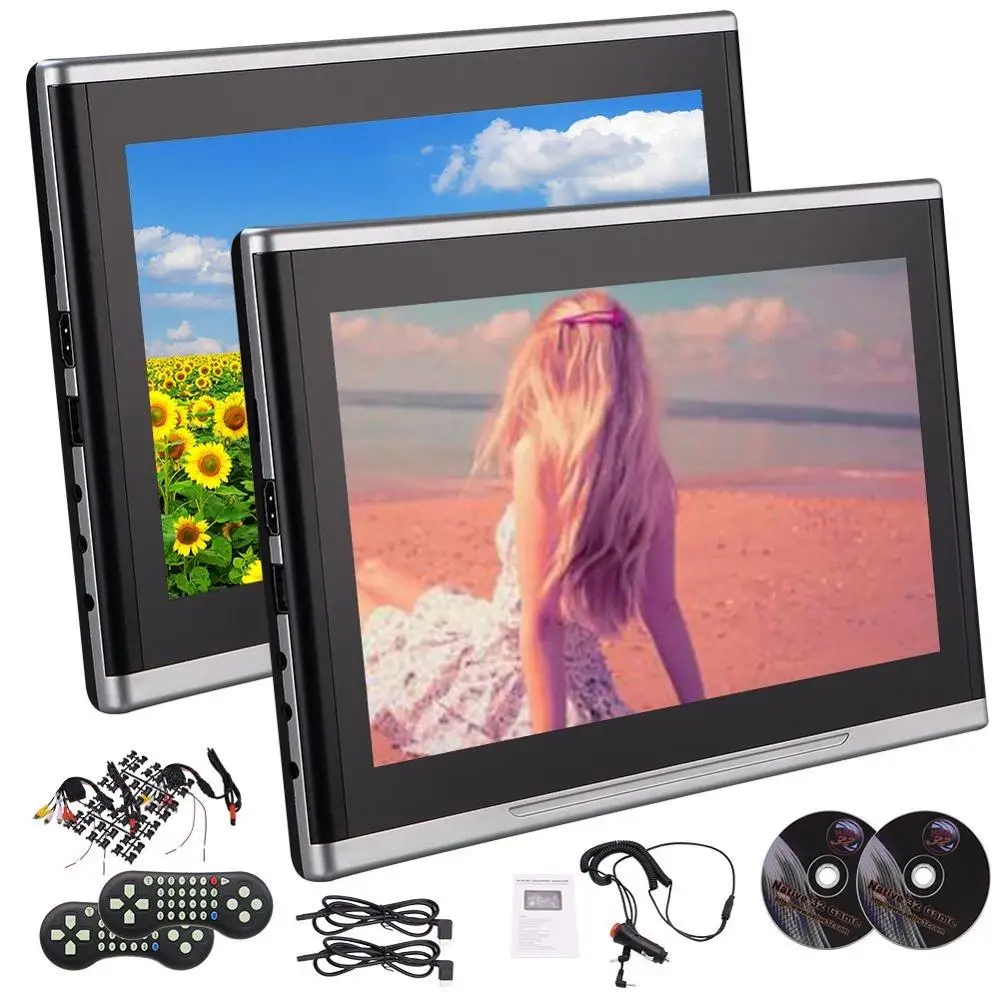 LCD Screen DVD Player TFT Screen Car Backseat Headrest Portable DVD Player support USD SD HDMI 32 Bits Game Disc - Black
LCD Screen DVD Player TFT Screen Car Backseat Headrest Portable DVD Player support USD SD HDMI 32 Bits Game Disc - Black
