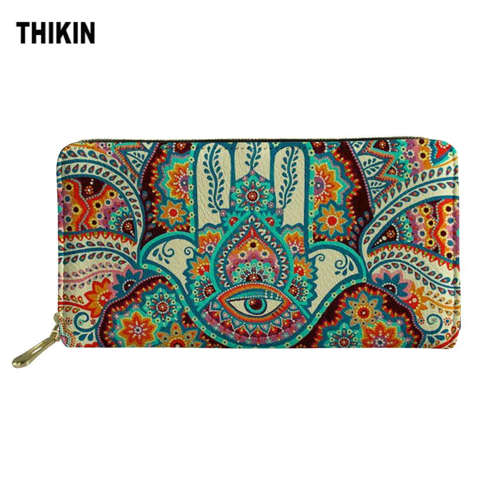 THIKIN Hamsa Fatima Hand Printed Long Woman Wallets Pretty Wallet Designer Purse Clutch Money Coin Bags for Girls Card Holders
THIKIN Hamsa Fatima Hand Printed Long Woman Wallets Pretty Wallet Designer Purse Clutch Money Coin Bags for Girls Card Holders