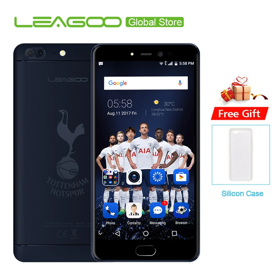 Leagoo T5 THFC Mobile Phone Dual Back camera 13MP Cell phone MT6750T Octa-core 5.5" Super FHD 4G+64G Android 7.0 Smartphone
Leagoo T5 THFC Mobile Phone Dual Back camera 13MP Cell phone MT6750T Octa-core 5.5" Super FHD 4G+64G Android 7.0 Smartphone