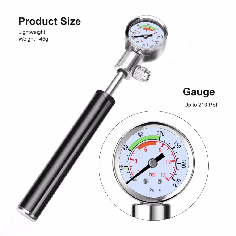 Mini-portable inflator for mountain road bicycle belt type aluminium alloy with barometer ball type American-French nozzle
Mini-portable inflator for mountain road bicycle belt type aluminium alloy with barometer ball type American-French nozzle