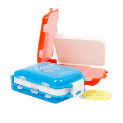 Cofoe Portable Pill case weekly medicine box travel carry drugs case blue and orange color case
Cofoe Portable Pill case weekly medicine box travel carry drugs case blue and orange color case
