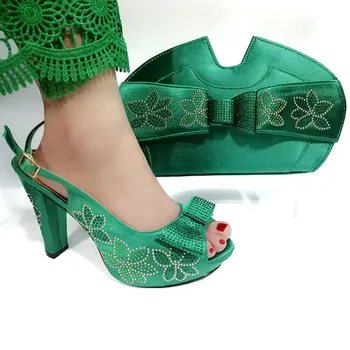 New Arrival Italian Women Shoes and Bag Set African Matching Shoes and Bags Italian In Women Party Shoes Green color
New Arrival Italian Women Shoes and Bag Set African Matching Shoes and Bags Italian In Women Party Shoes Green color