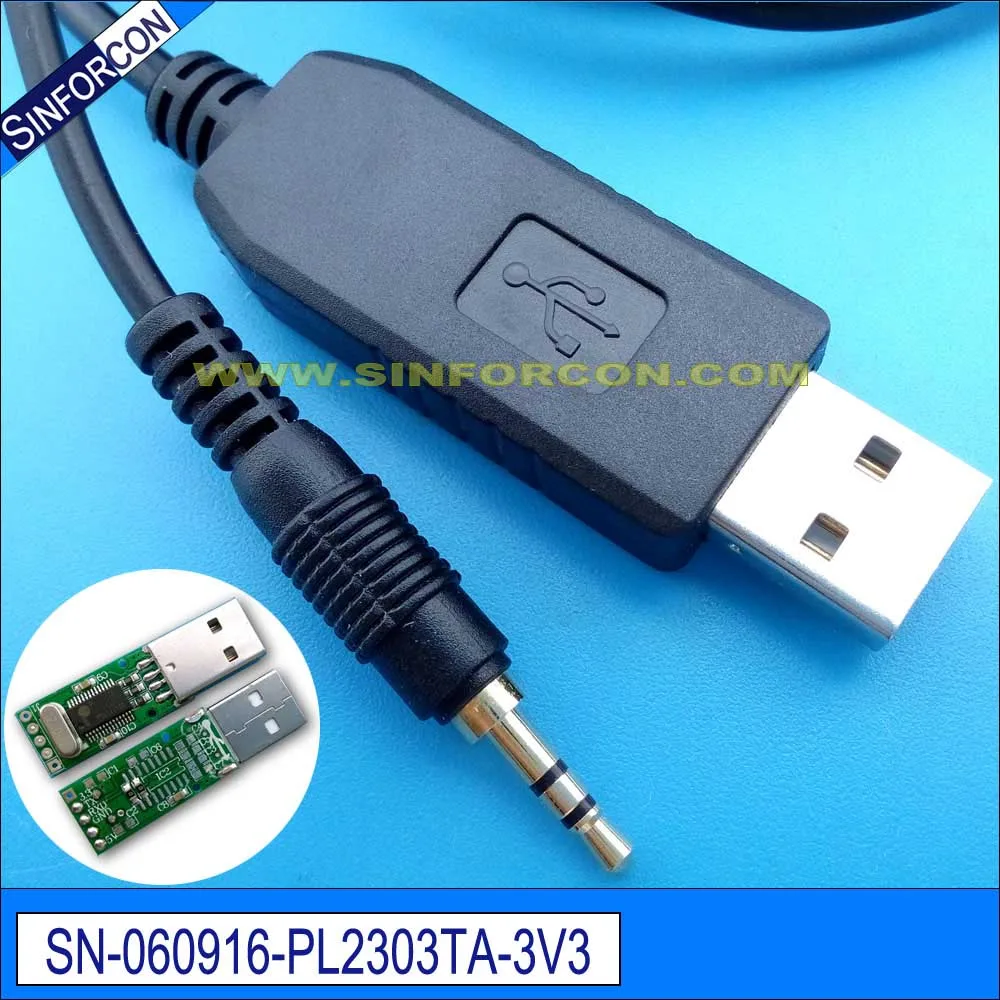 PL2303TA USB to UART TTL 3.3V to 2.5mm Stereo Plug Download Cbl Firmware Upgrade Cable
PL2303TA USB to UART TTL 3.3V to 2.5mm Stereo Plug Download Cbl Firmware Upgrade Cable