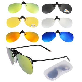 Men Women Polarized Clip On Glasses Near-Sighted Driving Night Vision Lens Fishing Sunglasses Anti-UV Cycling Eyewear Clip
Men Women Polarized Clip On Glasses Near-Sighted Driving Night Vision Lens Fishing Sunglasses Anti-UV Cycling Eyewear Clip