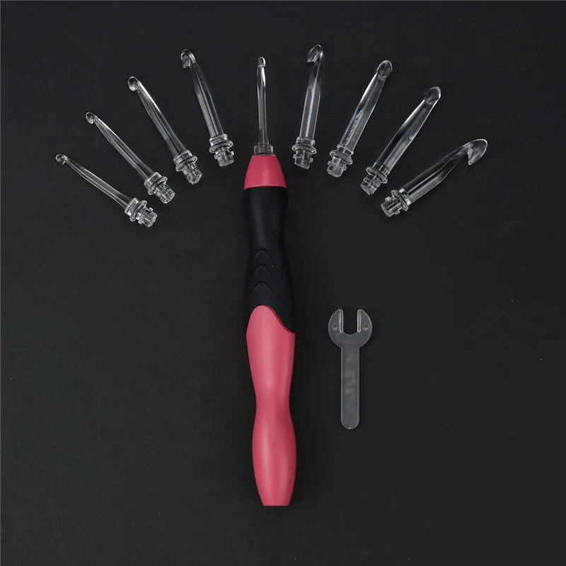 KOKNIT USB LED light can adjust Crochet Hook Set Weave Sewing Tool Practical Craft Tool with size 2.5mm - 6.5mm with a red bag
KOKNIT USB LED light can adjust Crochet Hook Set Weave Sewing Tool Practical Craft Tool with size 2.5mm - 6.5mm with a red bag