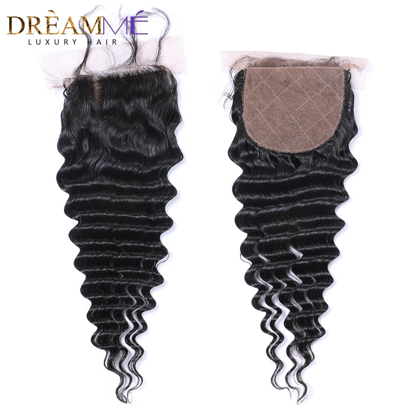 Dreamme Hair Deep Wave Silk Base Closure Brazilian Remy Hair Closure Swiss Lace With Baby Hair Hidden Knots Free Shipping
Dreamme Hair Deep Wave Silk Base Closure Brazilian Remy Hair Closure Swiss Lace With Baby Hair Hidden Knots Free Shipping