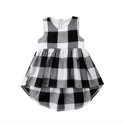 Bland Cute Kids Baby Girls Princess Plaid Sleeveless Casual Asymmetrical Dress Sundress Summer Clothes Outfits
Bland Cute Kids Baby Girls Princess Plaid Sleeveless Casual Asymmetrical Dress Sundress Summer Clothes Outfits