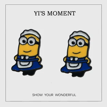 Enamel zinc Alloy metal Minion stud Earrings fashion Cartoon Minions cosplay Waiter Earring for women
Enamel zinc Alloy metal Minion stud Earrings fashion Cartoon Minions cosplay Waiter Earring for women