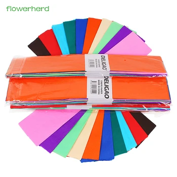 100pc/L DIY 50*70cm Colored Creped Paper Corrugated Paper Fold Scrapbooking Paper Craft Christmas Decor Flower Wrapping Paper 
100pc/L DIY 50*70cm Colored Creped Paper Corrugated Paper Fold Scrapbooking Paper Craft Christmas Decor Flower Wrapping Paper