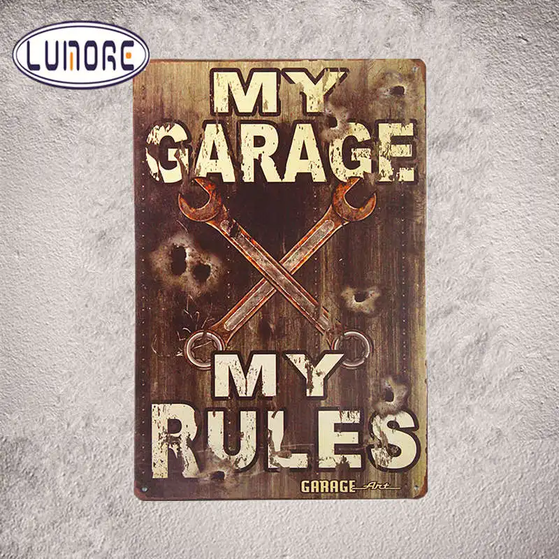 My Garage My Rules" Vintage Metal Tin Signs Garage, Bar , Pub , Man cave,Iron painting Decor A56
My Garage My Rules" Vintage Metal Tin Signs Garage, Bar , Pub , Man cave,Iron painting Decor A56