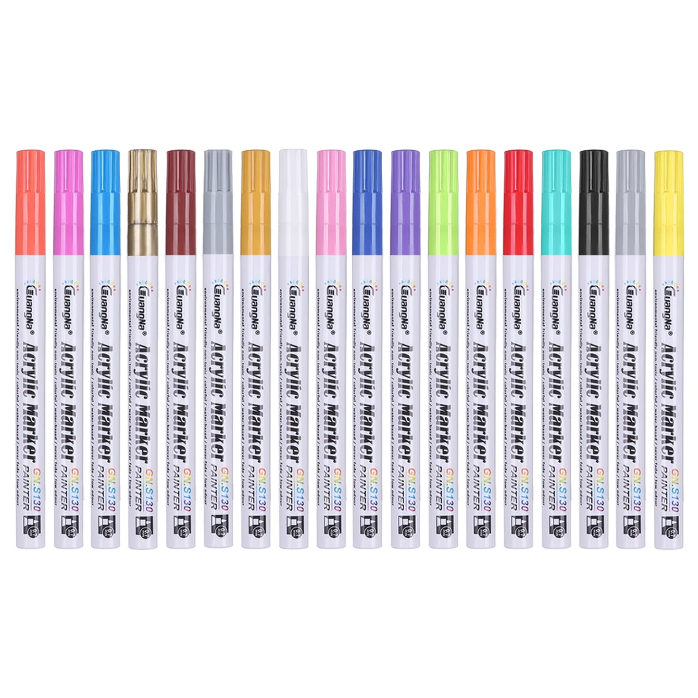 1PC 18 Color Micron Pen DIY Graffiti Color Metal Marker For Album Black Paper Drawing School Art Supplies Paint Pens
1PC 18 Color Micron Pen DIY Graffiti Color Metal Marker For Album Black Paper Drawing School Art Supplies Paint Pens