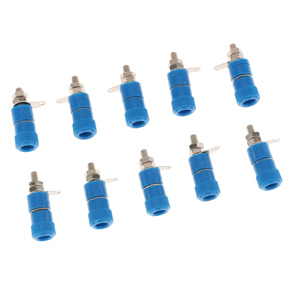 10 pieces 4mm Banana Plug Socket Jack Banana Binding Post Connector Terminal Amplifier Terminal Connector Binding Post Plug 10 pieces 4mm Banana Plug Socket Jack Banana Binding Post Connector Terminal Amplifier Terminal Connector Binding Post Plug