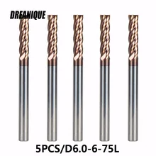 5pcs/lot D6-6-75 Tungsten Steel End Mills 4 Flute Flattened Head Milling Cutters End mills TiALN Coated Tools Free Shipping
5pcs/lot D6-6-75 Tungsten Steel End Mills 4 Flute Flattened Head Milling Cutters End mills TiALN Coated Tools Free Shipping