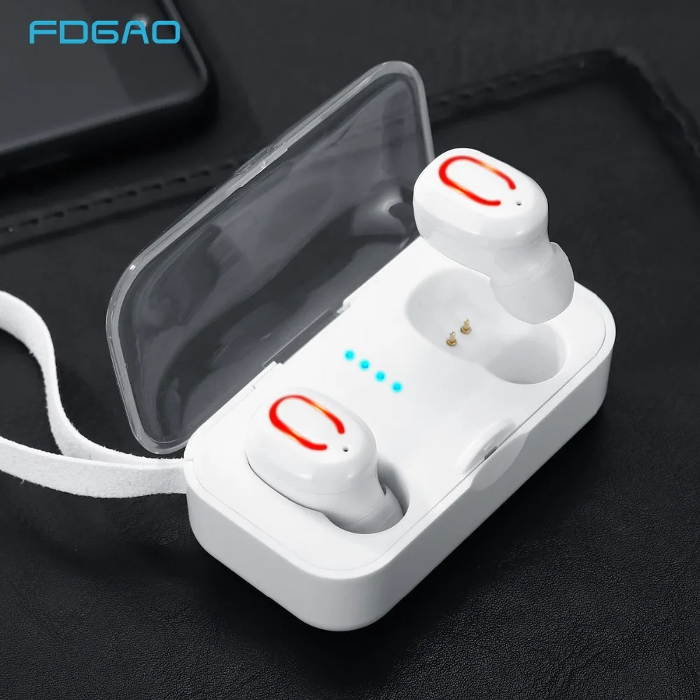 FDGAO Bluetooth Earphones 5.0 True Wireless Bluetooth Earbuds Stereo Sports Earphone Bluetooth Headset For iPhone Xiaomi Samsung
FDGAO Bluetooth Earphones 5.0 True Wireless Bluetooth Earbuds Stereo Sports Earphone Bluetooth Headset For iPhone Xiaomi Samsung