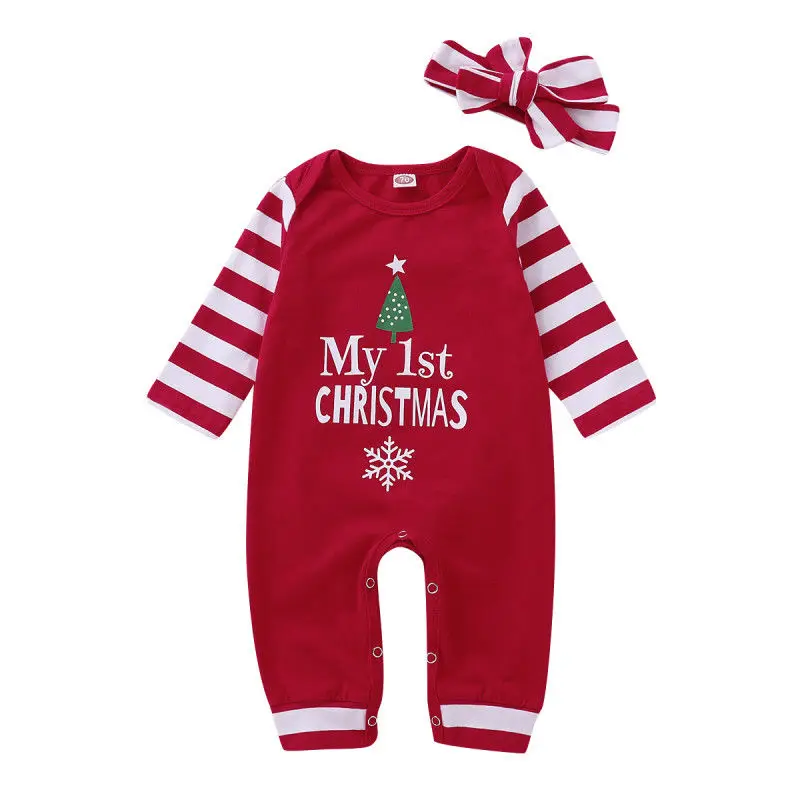 Baby Boy Clothes 2018 Funny My First Christmas Girl Romper Cottons Autumn Winter Long Sleeve Jumpsuit Newborn Clothing Playsuit
Baby Boy Clothes 2018 Funny My First Christmas Girl Romper Cottons Autumn Winter Long Sleeve Jumpsuit Newborn Clothing Playsuit