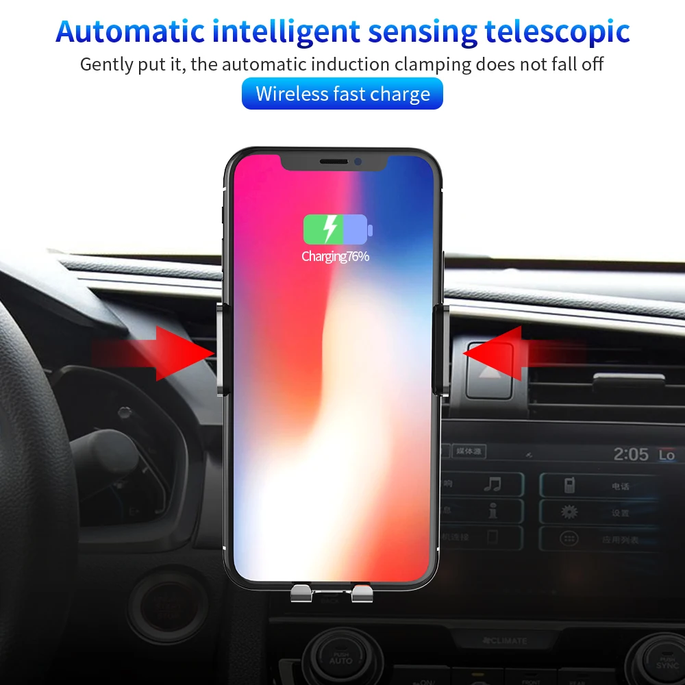 Phone Wireless Fast Charger Holder New Car Phone Holder Automobile Sensor Mobile Support Holder For Phone Fast Charging
Phone Wireless Fast Charger Holder New Car Phone Holder Automobile Sensor Mobile Support Holder For Phone Fast Charging