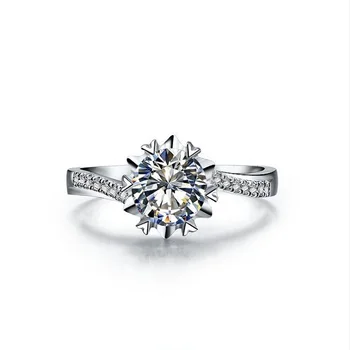 Solid 14K White Gold AU585 0.5CT Natural Moissanite Diamond Engagement Ring Wedding Jewelry For Bridal Forever Brilliant
Solid 14K White Gold AU585 0.5CT Natural Moissanite Diamond Engagement Ring Wedding Jewelry For Bridal Forever Brilliant