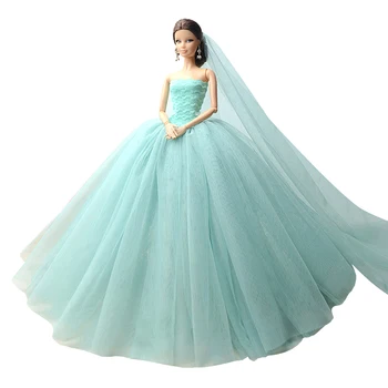 NK One Green Color Handmade wedding Bridal Dress Clothing For Barbie doll Princess Outfit Clothes Gift For Girls Wholesale
NK One Green Color Handmade wedding Bridal Dress Clothing For Barbie doll Princess Outfit Clothes Gift For Girls Wholesale
