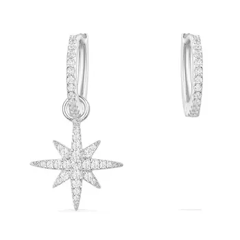 Fashion 925 Sterling Silver Star Stud Earring Simple Crystal Zircon Asymmetry Earring Women Wedding Jewelry
Fashion 925 Sterling Silver Star Stud Earring Simple Crystal Zircon Asymmetry Earring Women Wedding Jewelry