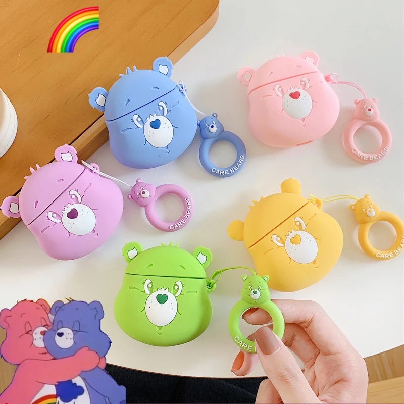 3D Cute Rainbow Care Bears Silicone Case for Apple Airpods 1 2 Wireless Earphone Headphone Candy Color Bear Cover Charging Box
3D Cute Rainbow Care Bears Silicone Case for Apple Airpods 1 2 Wireless Earphone Headphone Candy Color Bear Cover Charging Box