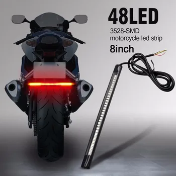 Moto Motorcycle LED 48SMD Flexible License Plate Lamp Tail Brake Stop Turn Signal Integrated 3258 LED Light Strip Assist Lamp
Moto Motorcycle LED 48SMD Flexible License Plate Lamp Tail Brake Stop Turn Signal Integrated 3258 LED Light Strip Assist Lamp