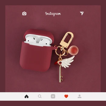 Cute Decorative Silicone Case for Apple Airpods 1 2 Soft Case Protective Cover Bag Bluetooth Earphone Case Box with Key ring
Cute Decorative Silicone Case for Apple Airpods 1 2 Soft Case Protective Cover Bag Bluetooth Earphone Case Box with Key ring