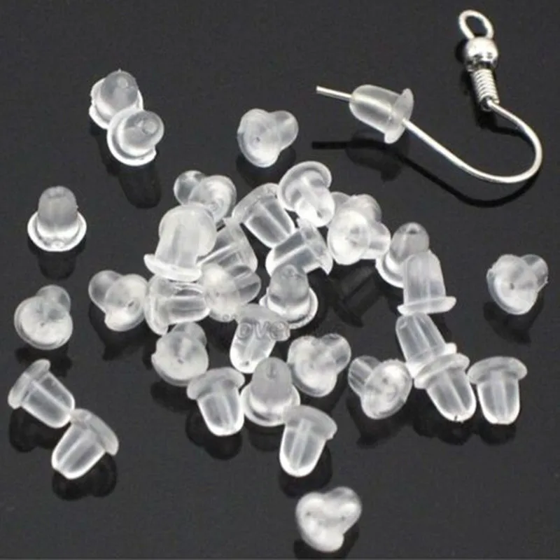 500 Pcs Good Quality Transparent Rubber Column Earring Back Stoppers For DIY Earring Findings
500 Pcs Good Quality Transparent Rubber Column Earring Back Stoppers For DIY Earring Findings