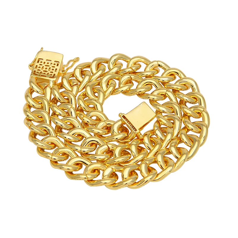 Custom new hip hop mens zircon necklace gold color plated chain for men women cuban Jewelry dropshipping APK2241
Custom new hip hop mens zircon necklace gold color plated chain for men women cuban Jewelry dropshipping APK2241