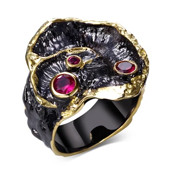 Black copper Ring w/ cubic zircon stone Unique Designer's women fashion jewelry Free shipment full size
Black copper Ring w/ cubic zircon stone Unique Designer's women fashion jewelry Free shipment full size